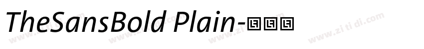 TheSansBold Plain字体转换